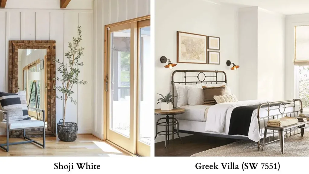 Shoji White Vs Greek Villa (SW 7551)