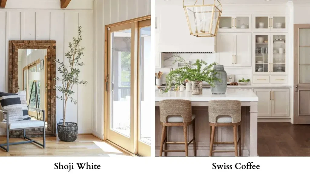 Shoji White Vs Swiss Coffee