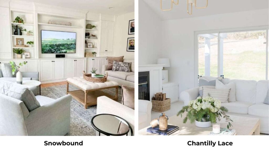 Snowbound Vs Chantilly Lace