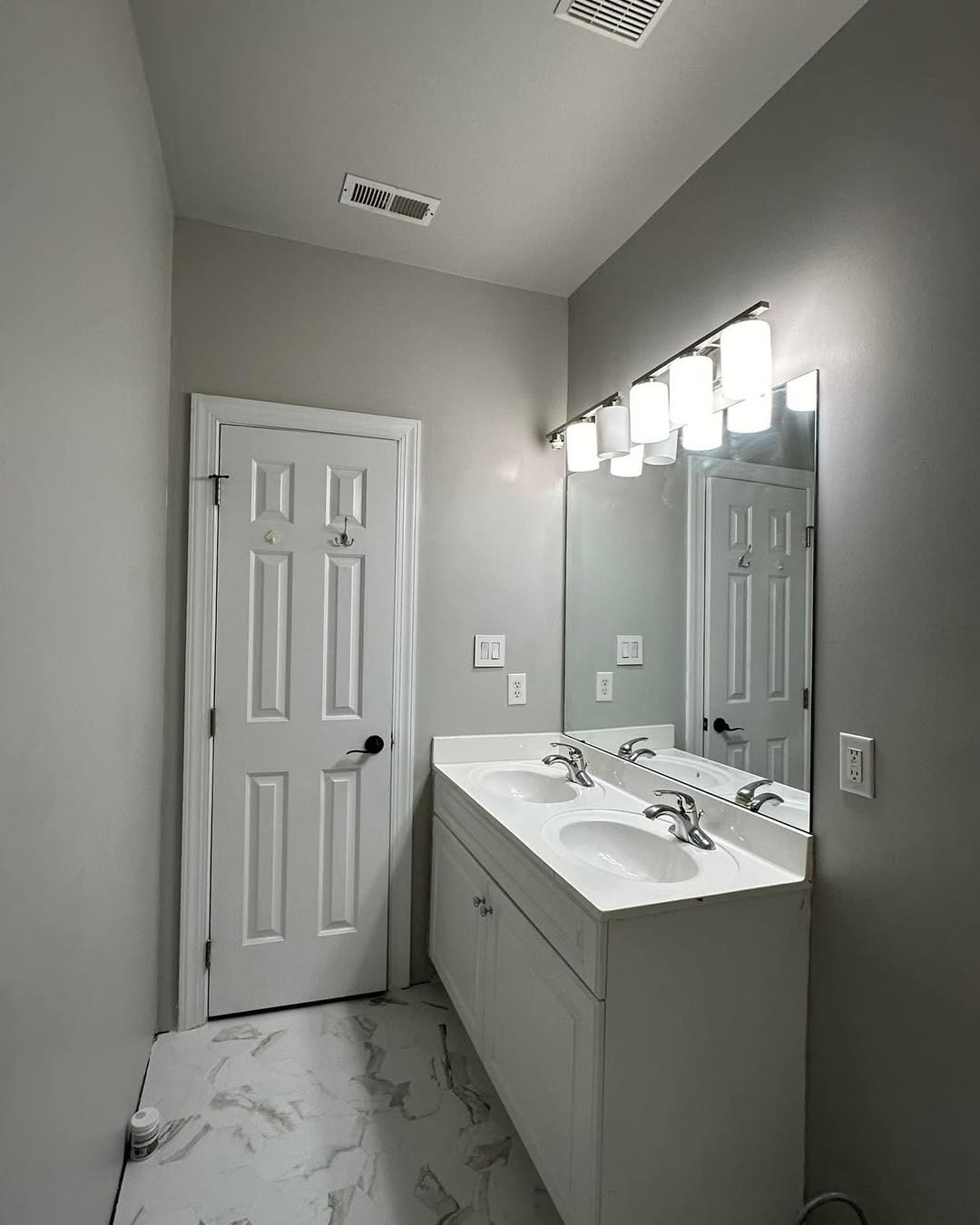 Repose Gray is perfect for bathrooms.