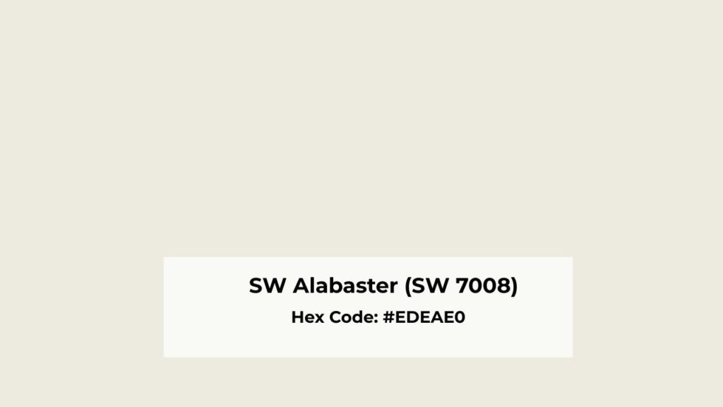 What You Need To Know About SW Alabaster (SW 7008)