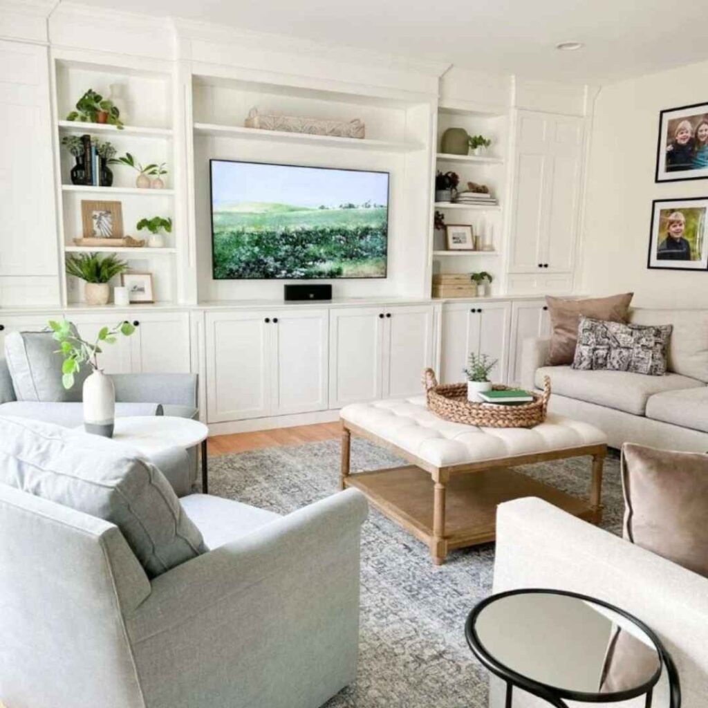 White Dove in a living room