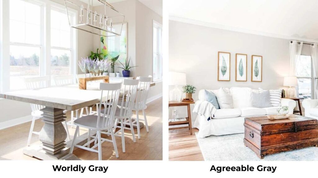 Worldly Gray Vs Agreeable Gray