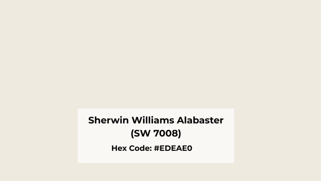 About Sherwin Williams Alabaster (SW 7008)