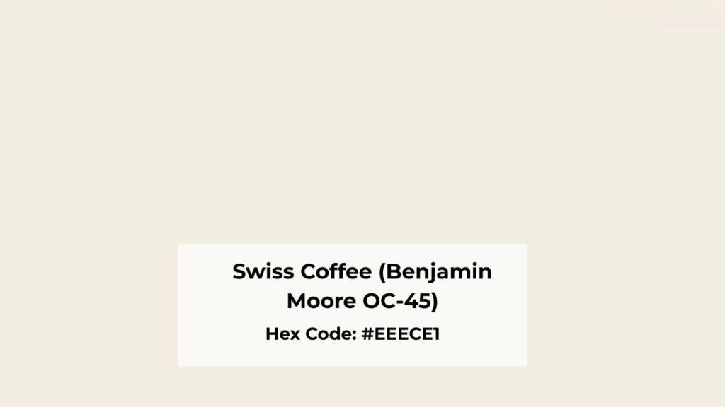 About Swiss Coffee (Benjamin Moore OC-45)
