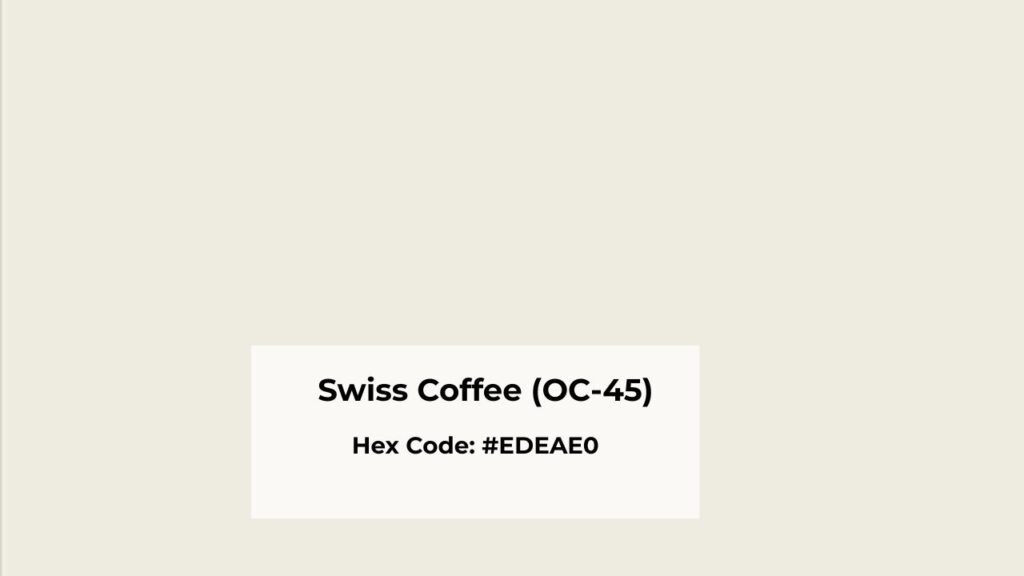 About Swiss Coffee (OC-45)