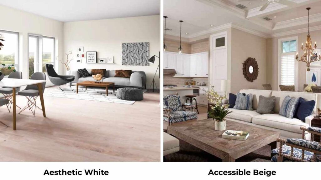 Aesthetic White Vs Accessible Beige