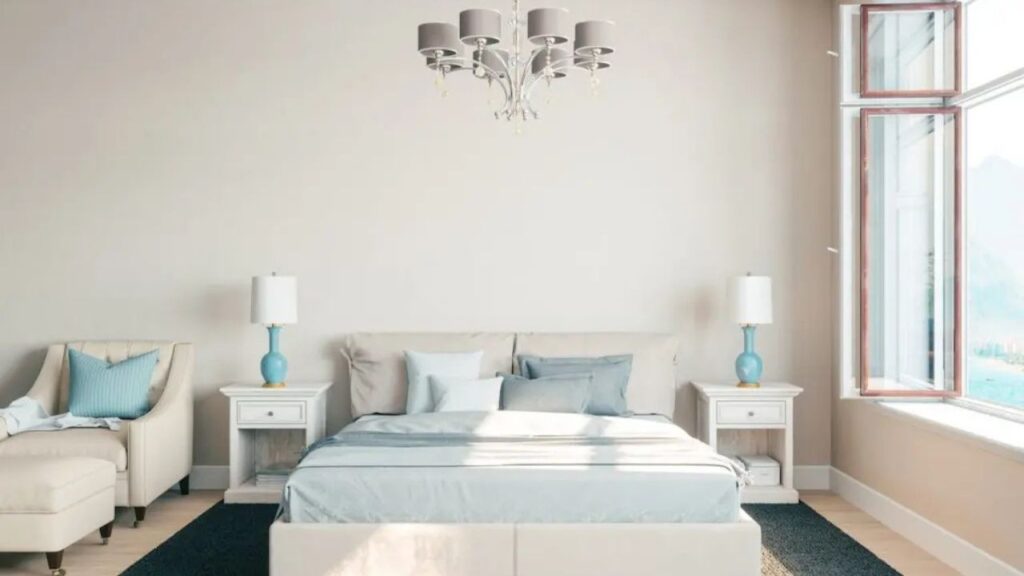Aesthetic White in a bedroom