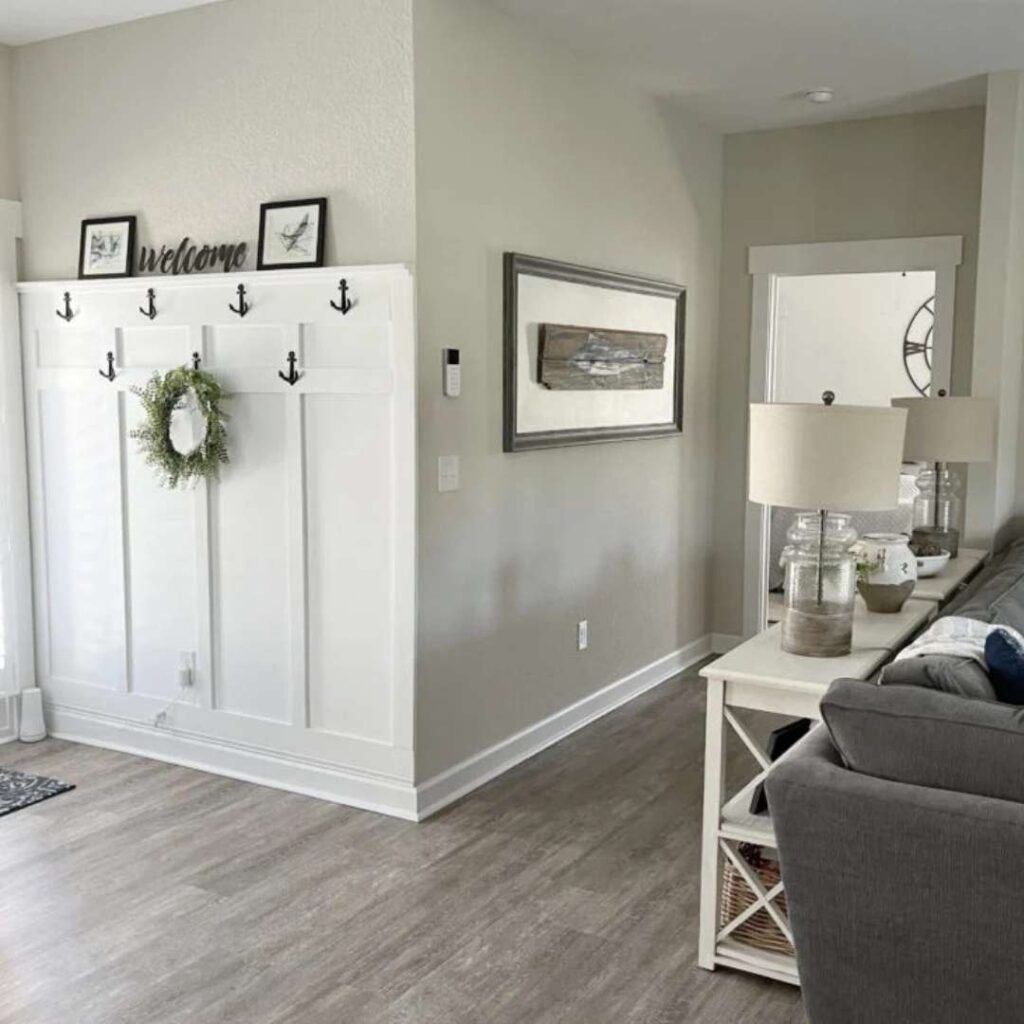 Agreeable Gray in a living room