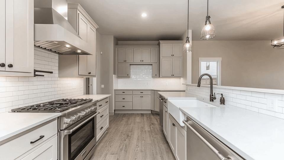 Agreeable Gray in kitchen