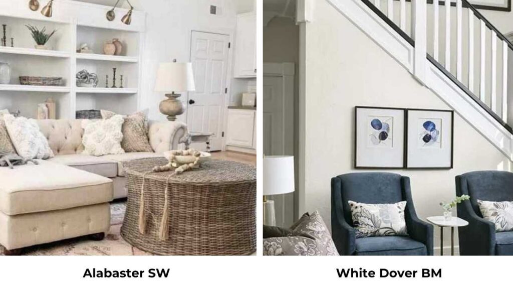 Alabaster SW Vs White Dove BM