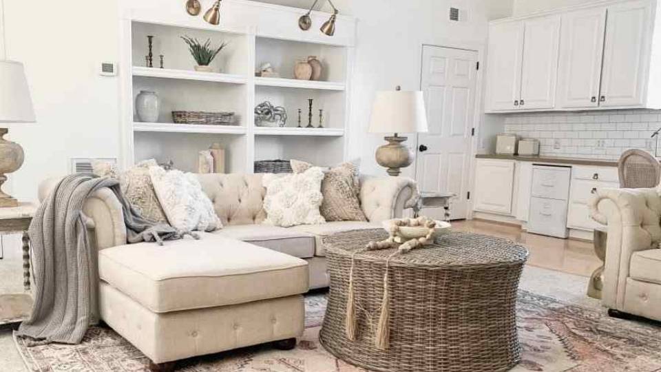 Alabaster in a living room