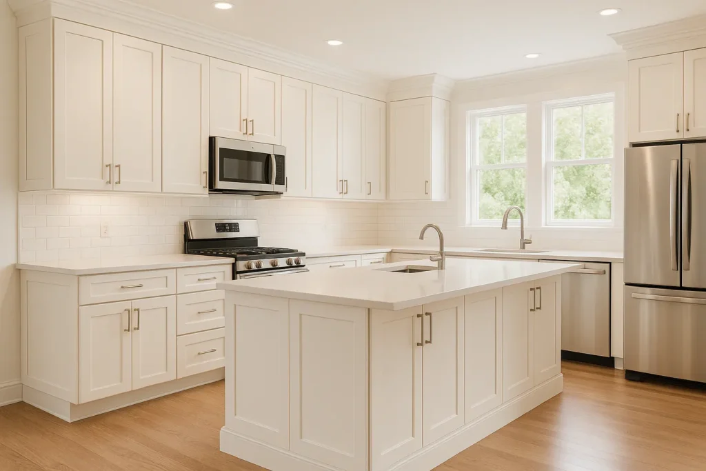 Alabaster is the kitchen