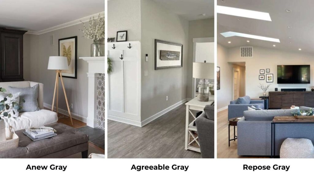 Anew Gray Vs Agreeable Gray Vs Other Colors