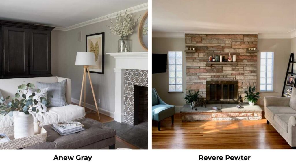 Anew Gray Vs Revere Pewter