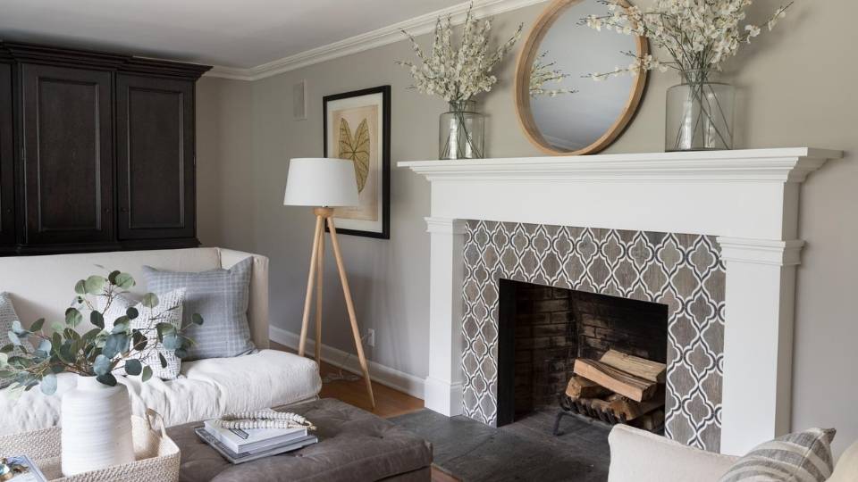 Anew Gray in a living room 