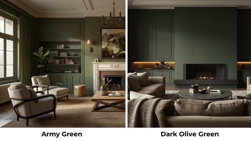 Army Green Vs Dark Olive Green