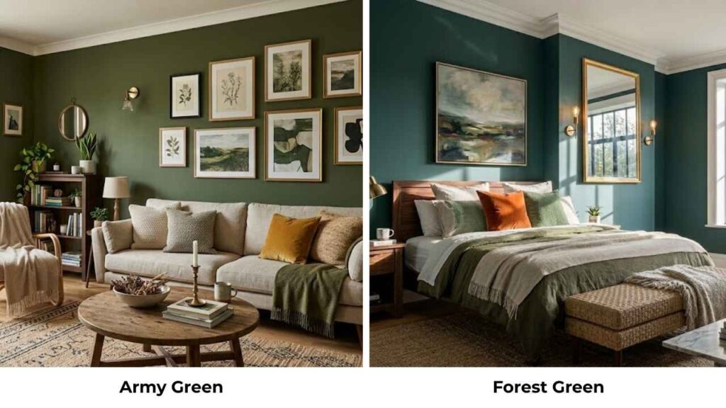 Army Green Vs Forest Green