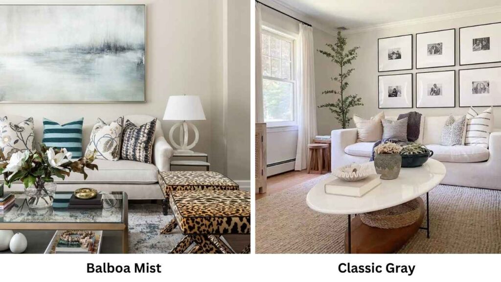 Balboa Mist Vs Classic Gray