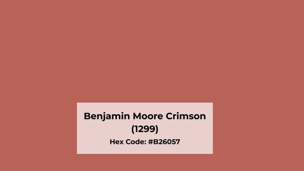Benjamin Moore Crimson (1299)