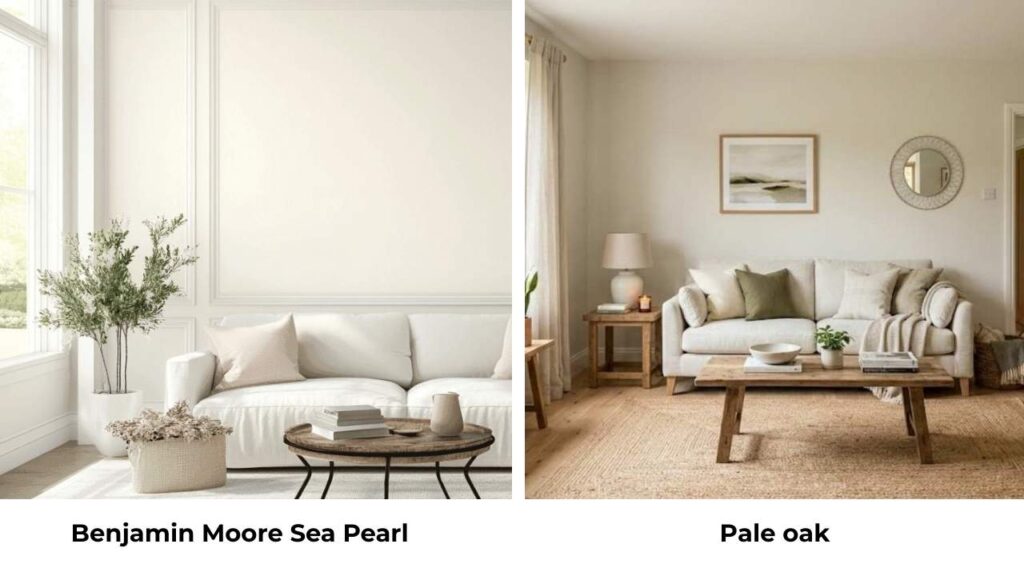 Benjamin Moore Sea Pearl Vs Pale Oak