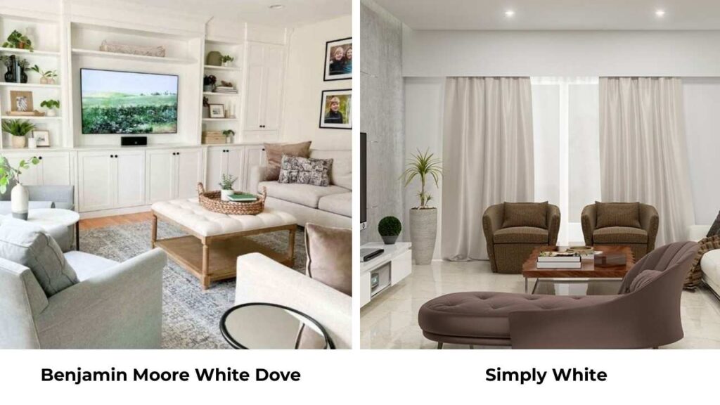 Benjamin Moore White Dove Vs Simply White