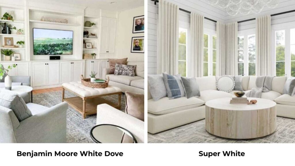 Benjamin Moore White Dove Vs Super White