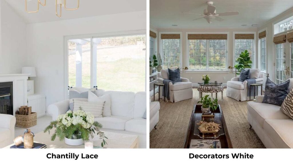 Chantilly Lace Vs Decorators White