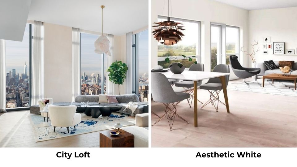City Loft Vs Aesthetic White
