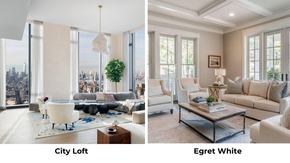 City Loft Vs Egret White