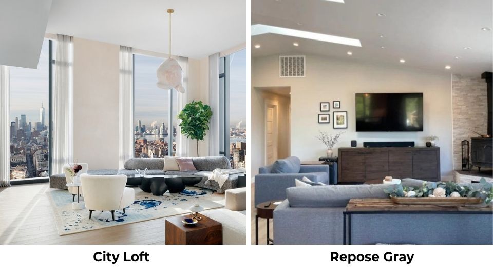 City Loft Vs Repose Gray