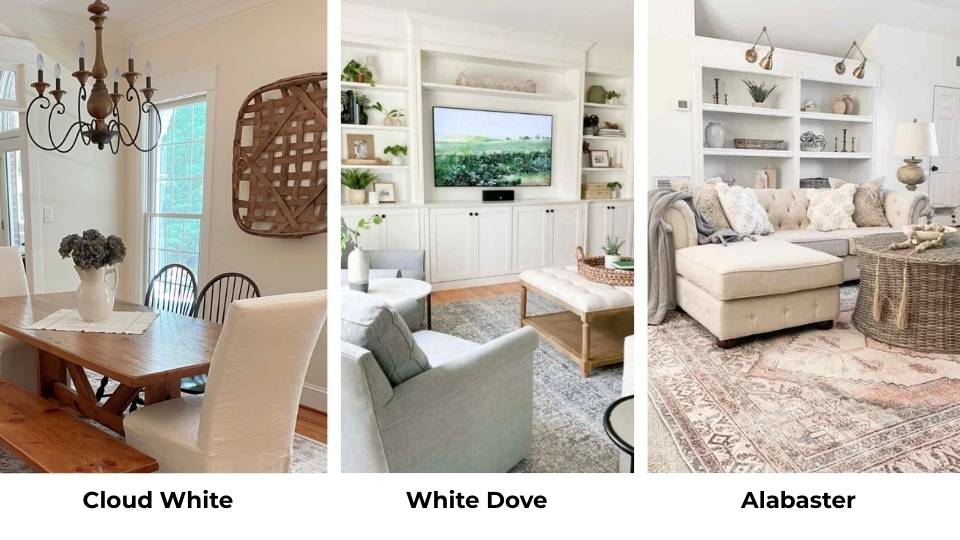 Cloud White Vs White Dove Vs Other Colors