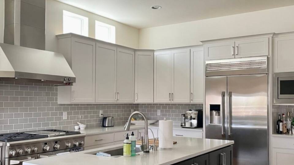 Cloud White in a kitchen