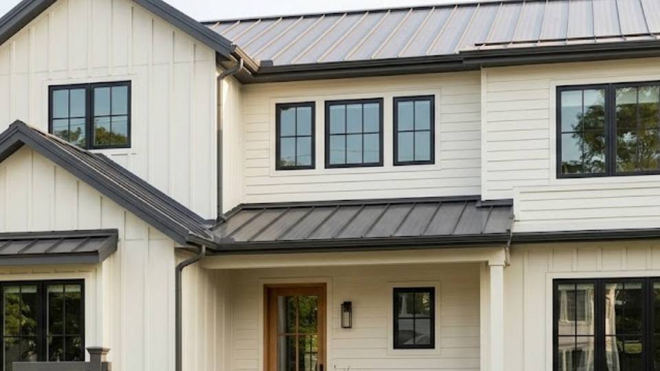 Cloud White on an exterior