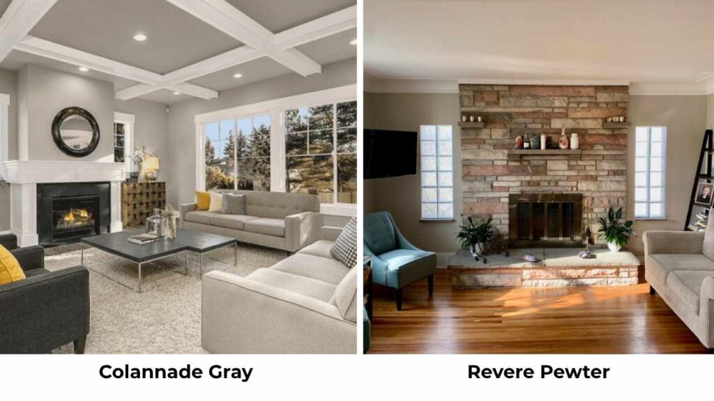 Colonnade Gray vs Revere Pewter