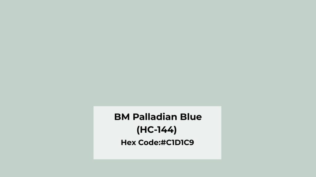 Color Profile of Benjamin Moore Palladian Blue (HC-144)