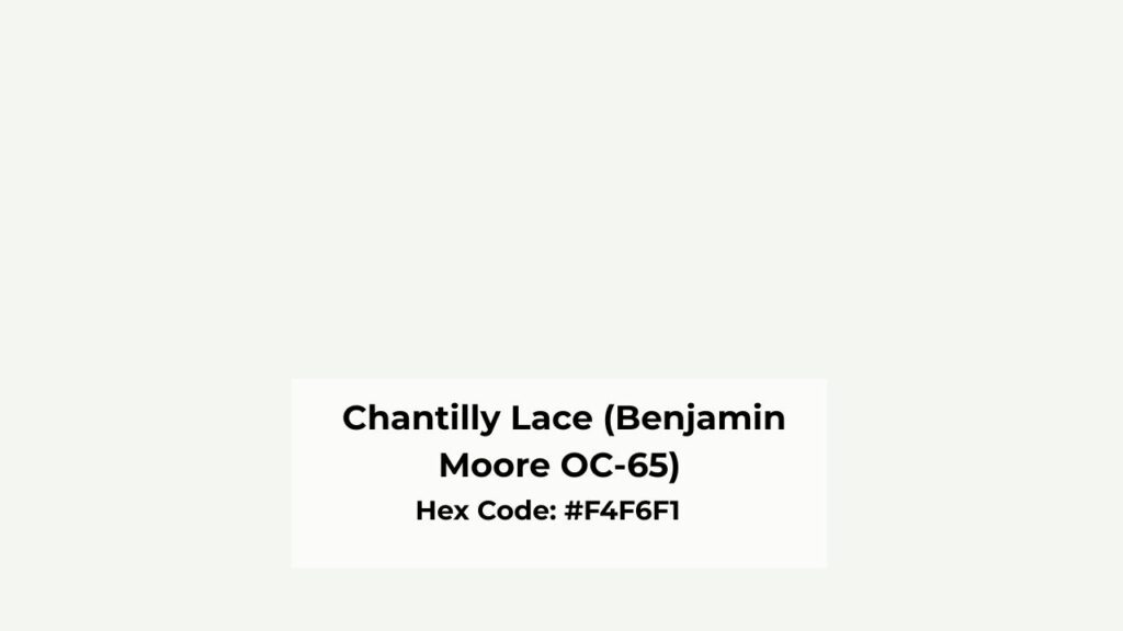 Color Profile of Chantilly Lace (Benjamin Moore OC-65)