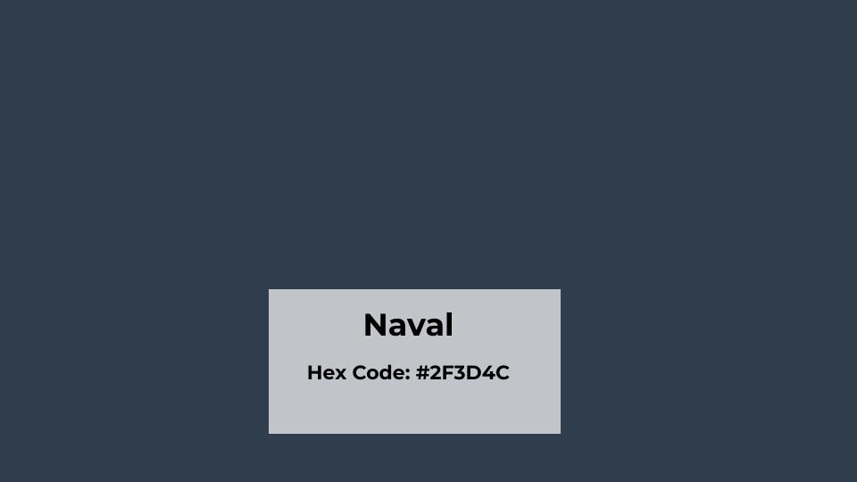 Color Profile of Naval (SW 6244)