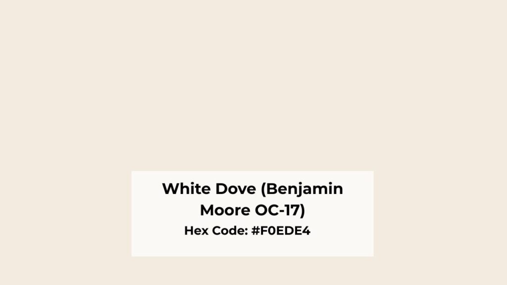 Color Profile of White Dove (Benjamin Moore OC-17)