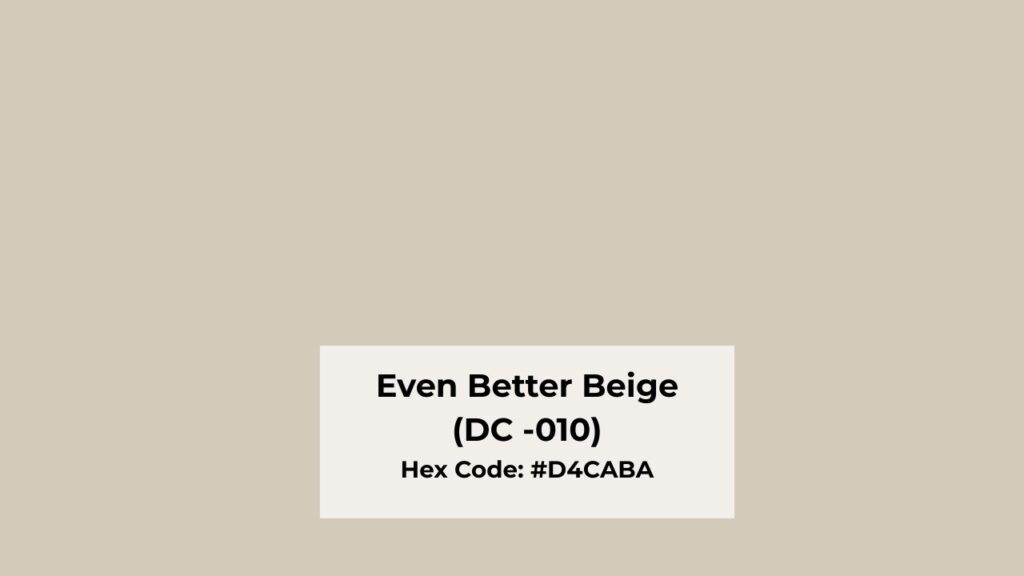 Color Summary of Behr Even Better Beige (DC-010)