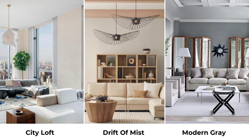 Comparing City Loft Vs Drift of Mist With Other Colors