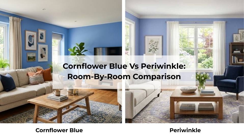 Cornflower Blue Vs Periwinkle: Room-By-Room Comparison