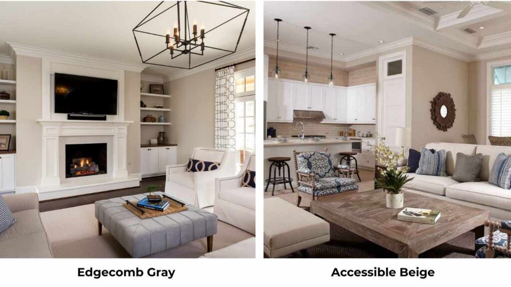Edgecomb Gray Vs Accessible Beige