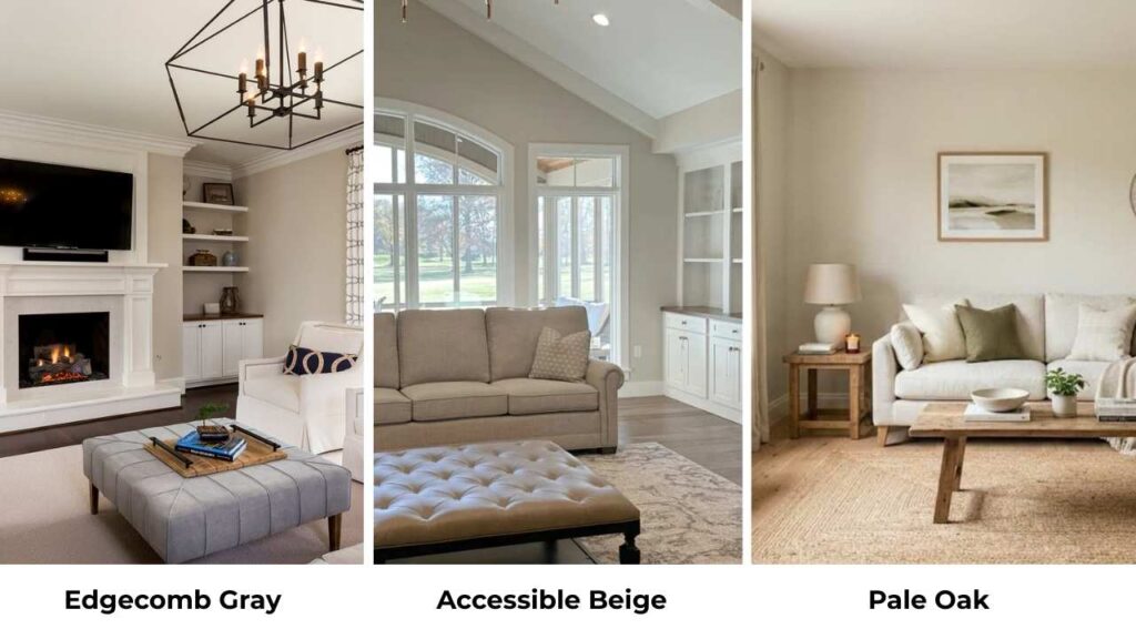 Edgecomb Gray Vs Accessible Beige Vs Other Colors