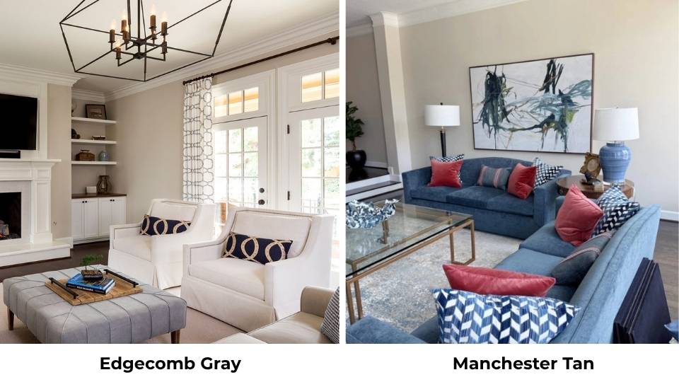 Edgecomb Gray Vs Manchester Tan