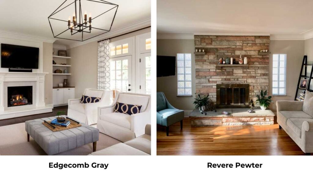 Edgecomb Gray Vs Revere Pewter