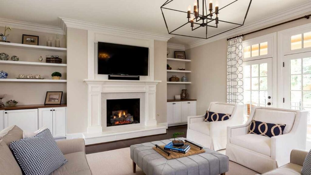 Edgecomb Gray in a living room