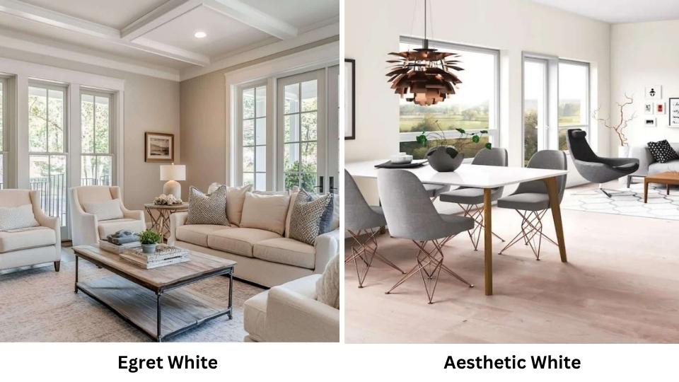 Egret White Vs Aesthetic White