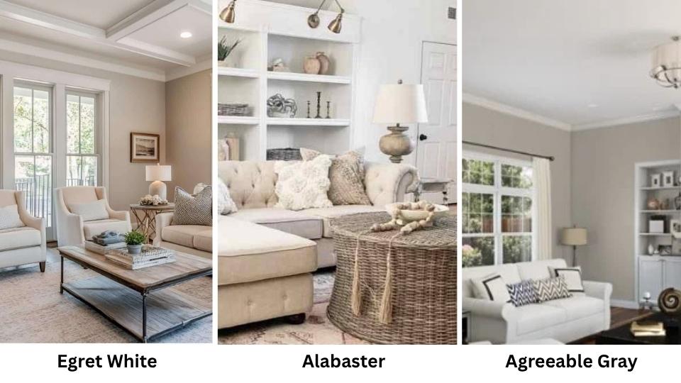 Egret White Vs Alabaster Vs Agreeable Gray