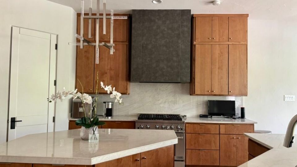 Egret White in kitchen